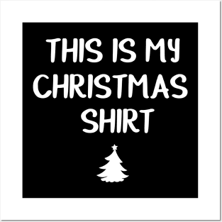 This Is My Christmas Pajama Shirt Funny Christmas Gift Posters and Art